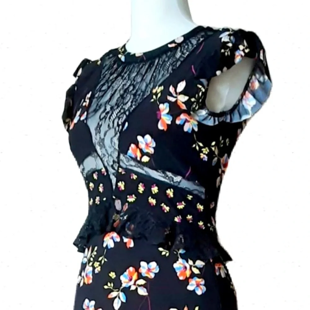 Sz 10 TOPSHOP Asymmetric Fit & Relaxing Dress - Picture 2 of 9